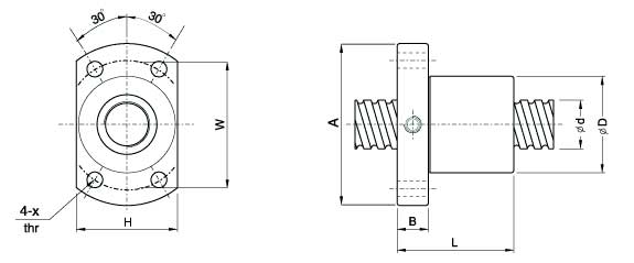 SFK1202、滾珠絲杠軸承