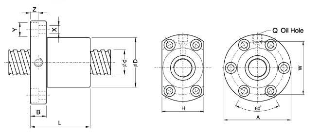 SFM3205-4、滾珠絲杠軸承