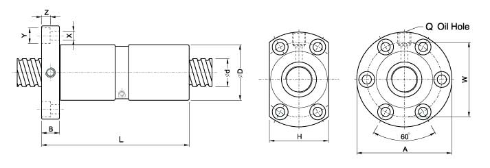 DFM3205-4、滾珠絲杠軸承