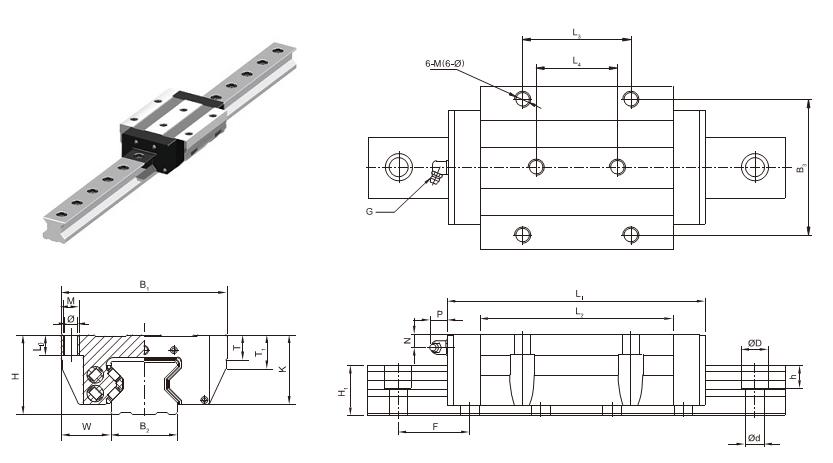 GZB85AA滑塊、GZB85AA導軌